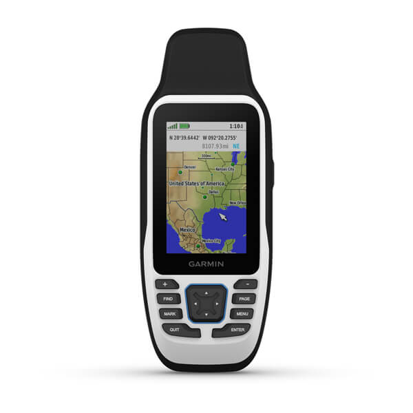 Garmin GPSMAP 65, 65s e 79s — GPSMAP 79S MARINE HANDHELD WORLDWIDE BASEMAP; foto oficial Garmin; SKU 010-02635-00