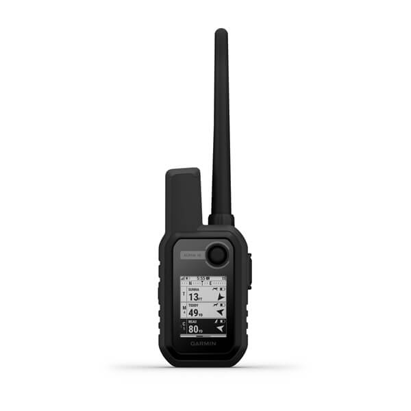 Garmin Alpha 10, 200, 200i, 300 e 300i — foto oficial Garmin; modelo ALPHA 10 HANDHELD ONLY; SKUs 010-02290-50