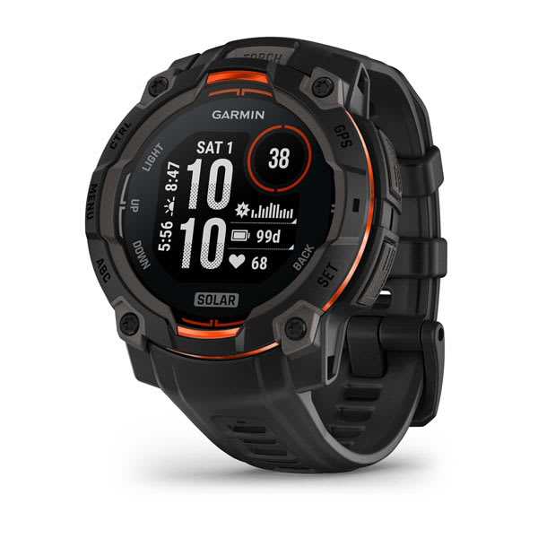 Garmin Instinct 3 AMOLED, Solar e Tactical — Instinct 3,45mm,Solar,Twilight Bezel w/Twilight Band; foto oficial Garmin; SKU 010-02934-01