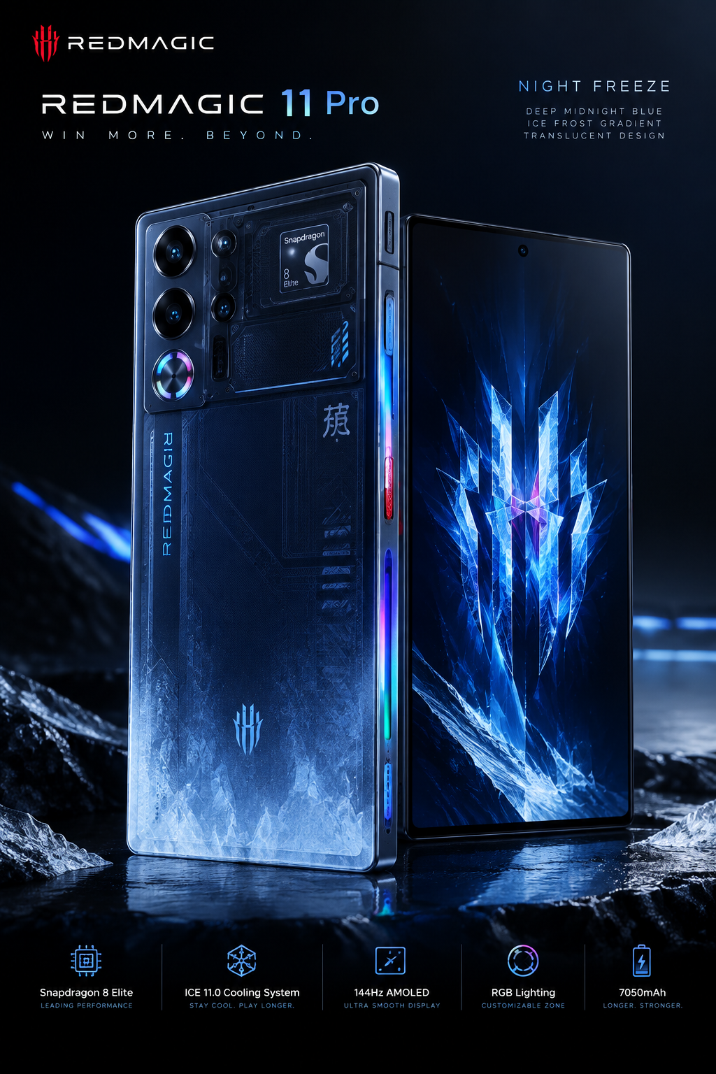 REDMAGIC 11 Pro 5G Global — 16GB/512GB e 24GB/1TB