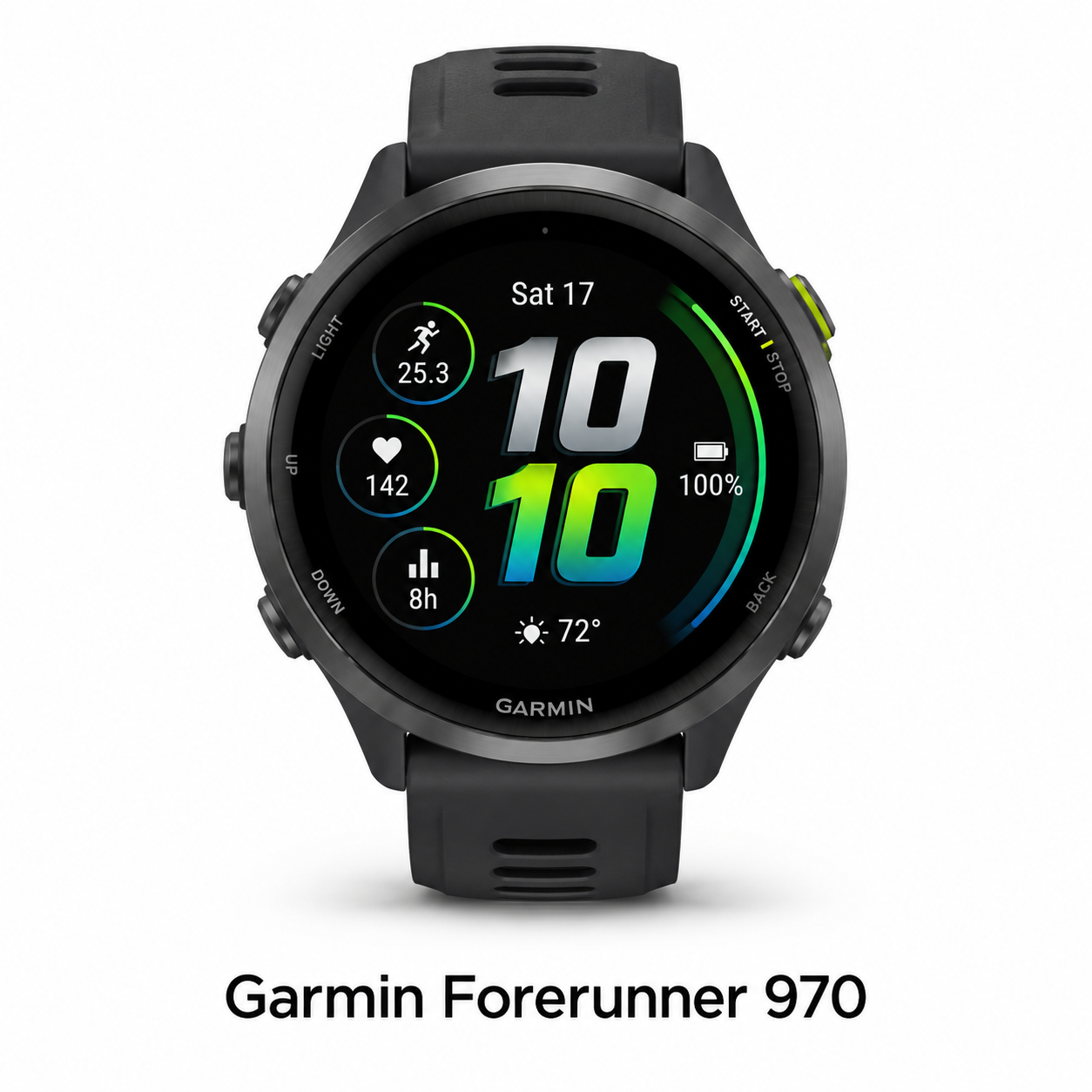 Garmin Forerunner 970 47mm AMOLED Sapphire Titanium GPS Carbon Gray 010-02969-00
