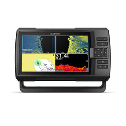 Garmin STRIKER 4, 4 Plus e Vivid — foto oficial Garmin; modelo STRIKER VIVID 9SV + TRANSDUCER GT52HW-TM; SKUs 010-02554-01