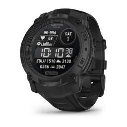 Garmin Instinct 3 AMOLED, Solar e Tactical — Instinct 3,Tactical, Solar,50mm,Black; foto oficial Garmin; SKU 010-02935-50