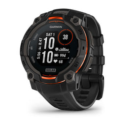 Garmin Instinct 3 AMOLED, Solar e Tactical — Instinct 3,45mm,Solar,Black Bezel with Black Band; foto oficial Garmin; SKU 010-02934-00