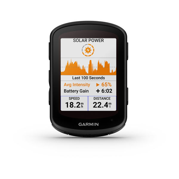 Garmin Edge 540, 550, 840, 850, 1040 e 1050 — EDGE 840 SOLAR; foto oficial Garmin; SKU 010-02695-20
