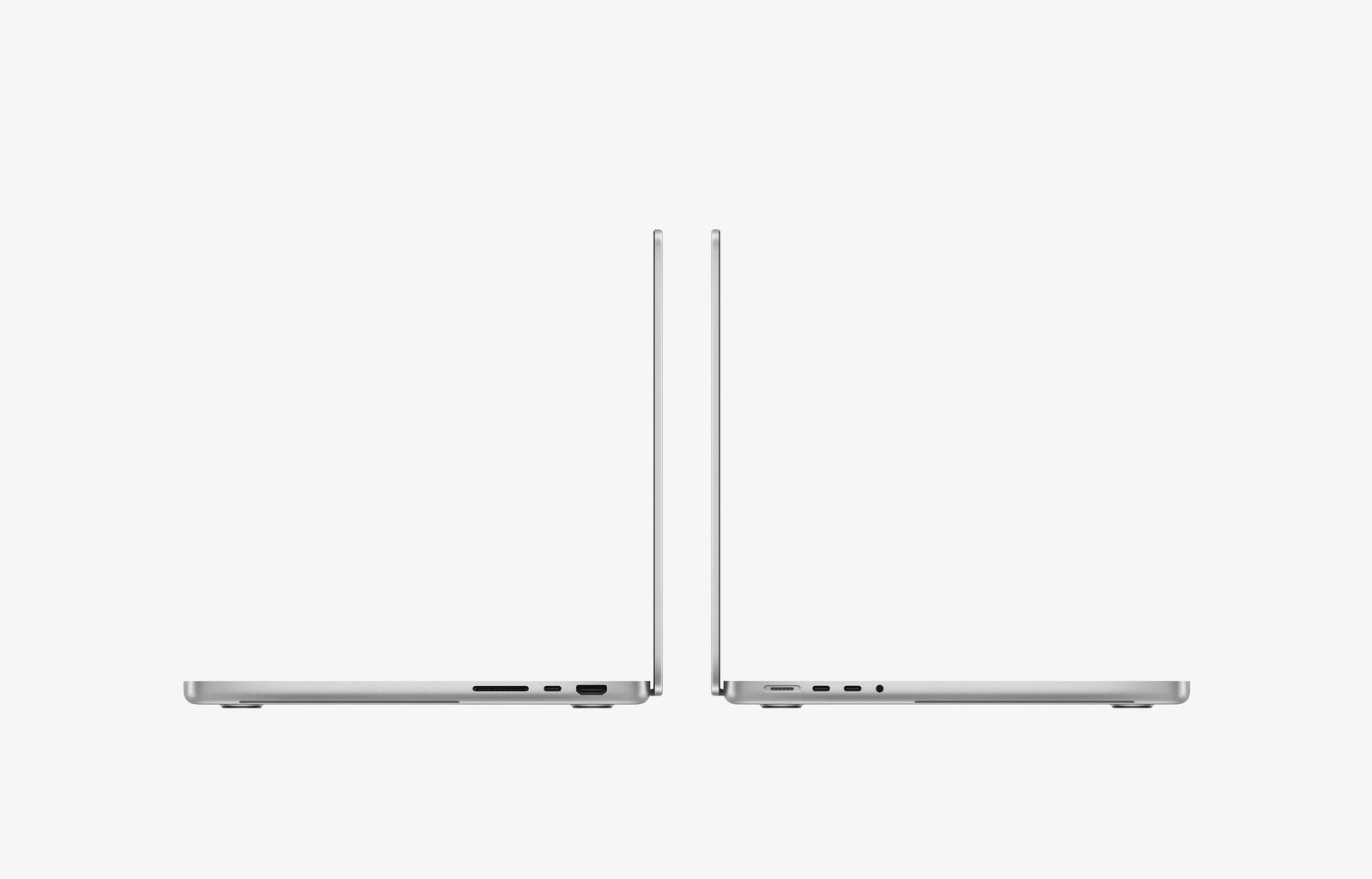 Apple MacBook Pro 14 M5 Max Nano-texture Prateado vista lateral Intecstore